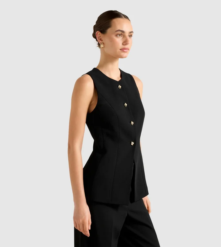 forever new  HENDRIX Solid Waistcoat for Women | Best Price UAE